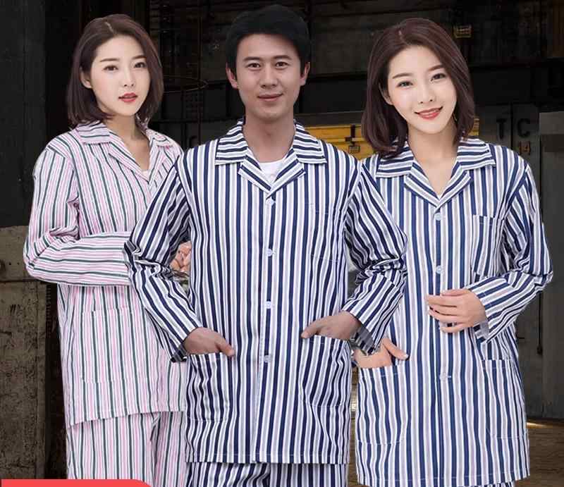 パジャマ レディース 長袖 メンズ 患者 入院 綿 半袖 長ズボン セット 病院 ストライプ ゴムバンド Vネ..