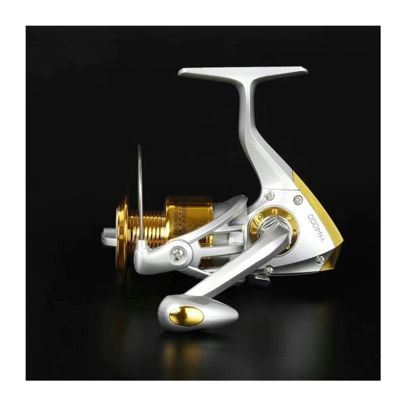 釣り リール オール メタル 投げ 竿 スピニング 左 ハンドル 手動 1000 ～ 7000 耐久性 海 淡水 ルアー 魚 釣具 川 金 青