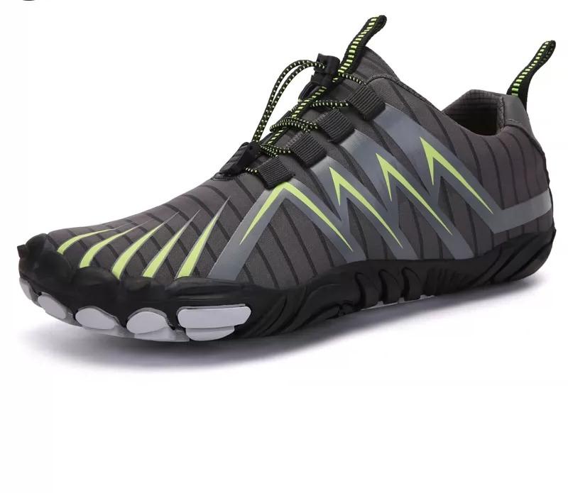 トレッキング ハイキングシューズ メンズ 登山 靴 アウトドア レジャー 通気性 シンプル ローヒール 夏 ラウンドトゥ フラットヒール ラバー メッシュ グレー 黒 緑
