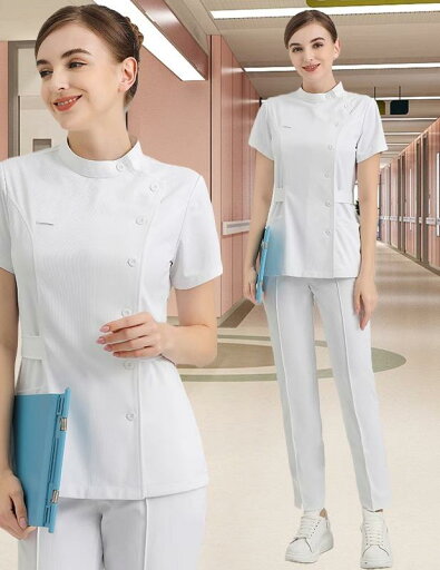 看護師 白衣 上下セット ケーシー ナース 服 レディース 薄手 半袖 歯科 美容 サロン 病院 クリニック 通気性 吸湿 抗菌 ソフト オフホワイト 看護師 白衣 上下セット ケーシー ナース 服 レディース 薄手 半袖 歯科 美容 サロン 病院 クリニック 通気性 吸湿 抗菌 ソフト オフホワイト