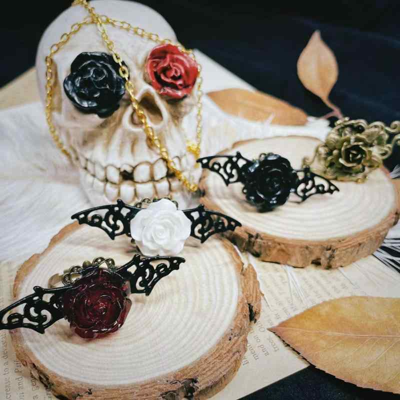 指輪 ハロウィン 大人 レディース かっこいい スタイリッシュ おもしろ 人差し指 パンク ロック ゴシック ロリータ アクセサリー 調節可能 コスプレ イベン...