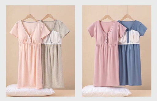 授乳 パジャマ 春夏 コットン 綿 寝間着 産後 トップス ミドル丈 半袖 Tシャツ 薄手 快適 ノーブラ 便利 ピンク 青 紫 M L XL 授乳 パジャマ 春夏 コットン 綿 寝間着 産後 トップス ミドル丈 半袖 Tシャツ 薄手 快適 ノーブラ 便利 ピンク 青 紫 M L XL