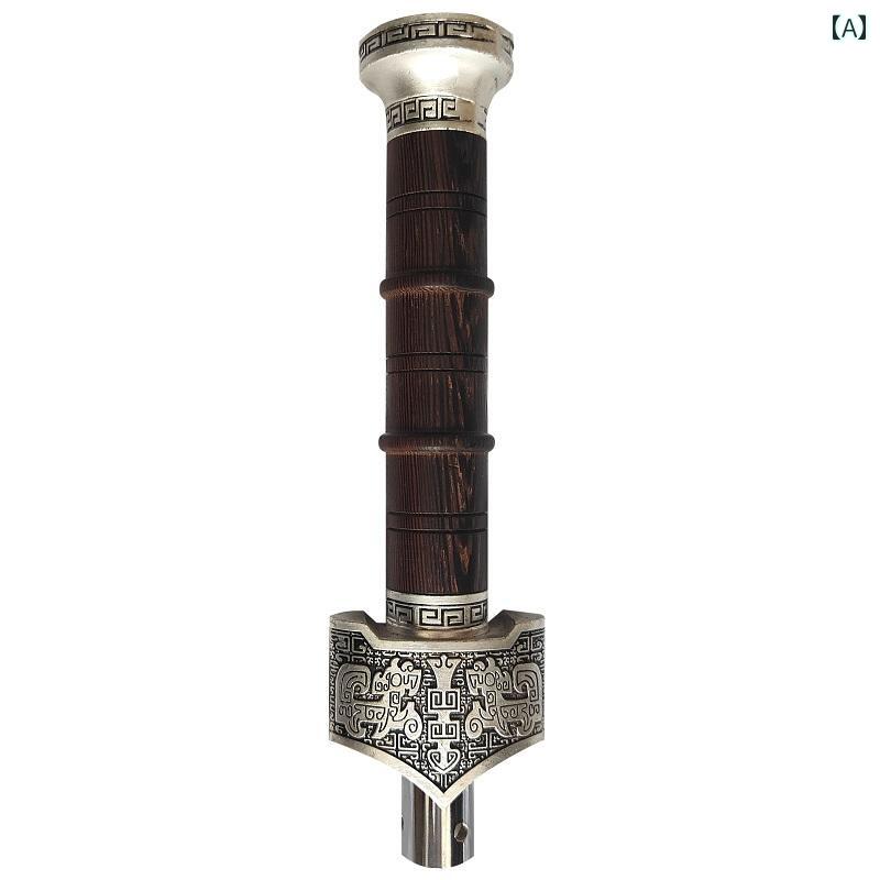 シフトノブ MT AT マニュアル オートマチック ヘッド ギア レバー 木製 亜鉛合金 スティック 自動車 軽 トラック 汎用 改造 内装 ドレスアップ 用品 カー アクセサリー カスタムパーツ 刀 柄 中国 武将 趙雲 黒檀