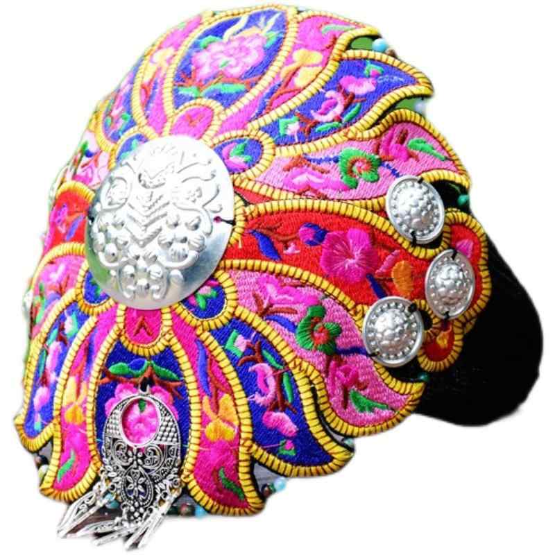 カチューシャ 大人 幅広 レトロ 手作り ヘアアクセサリー ヘッドバンド 刺繍 エスニックスタイル レデ..