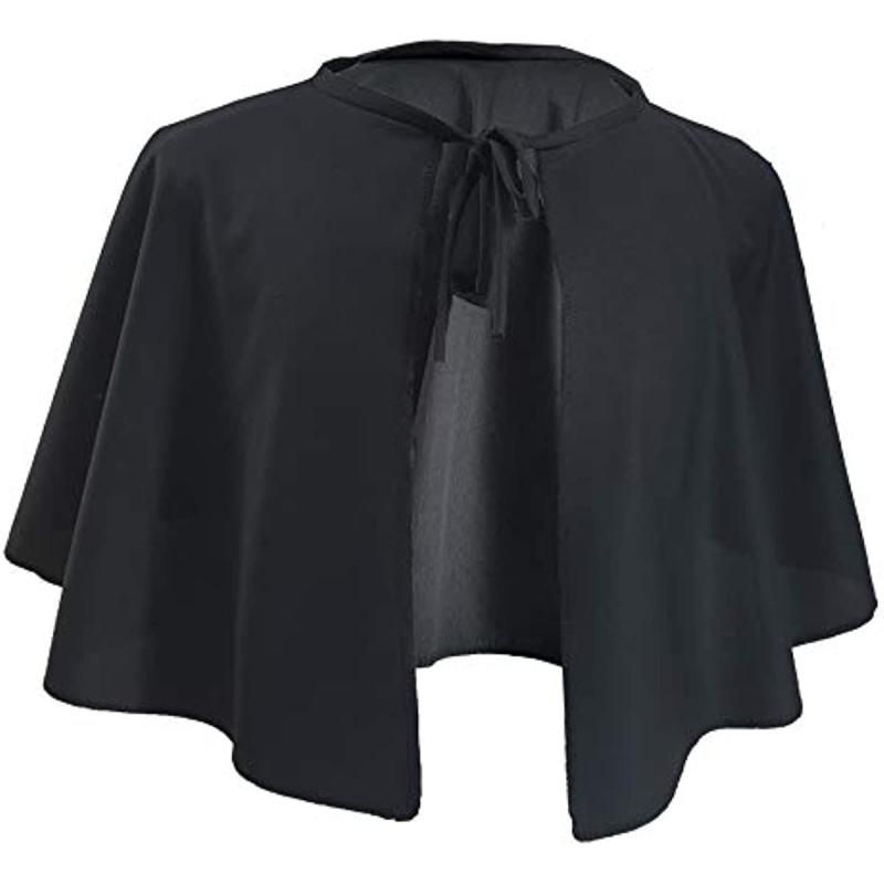 ハロウィン 仮装 簡単 大人 女性 メンズ コスプレ 衣装 コスチューム イベント パーティー 無地 シンプル リボン 悪魔 ヴァンパイア ケープ 黒