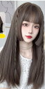 かつら 女性 ウィッグ レディース ロング ストレート ヘアアレンジ 通気性 軽量 甘め 可愛い コスプレ ハロウィン イベント パーティ イメチェン 小顔 黒...