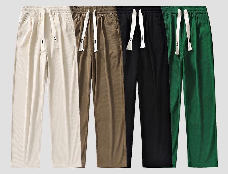 コーデュロイ パンツ メンズ 秋 おしゃれ カジュアル シンプル ストレート ゆったり 大きいサイズ 普段..