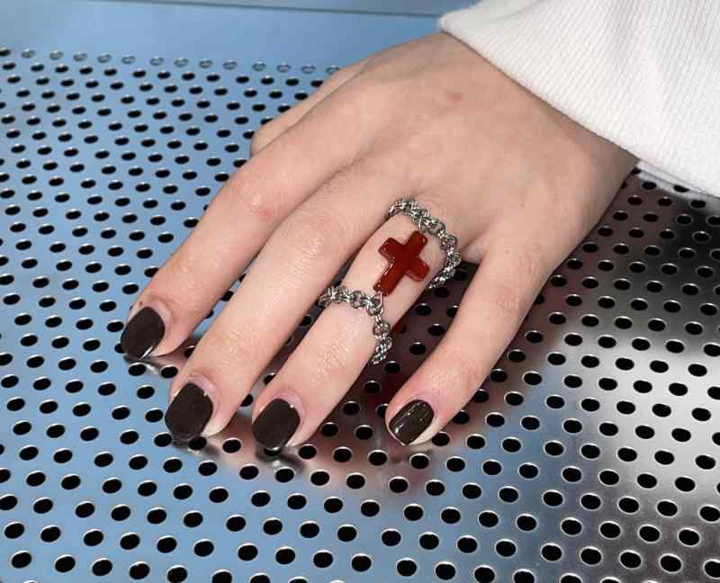 指輪 レディース クロス モチーフ ハロウィン イベント チタン リング パンク ロック ストリート ゴスロリ 地雷系 ファッション アクセサリー メンズ