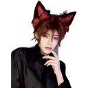 ハロウィン コスプレ メンズ 衣装 仮装 大人 カチューシャ ブラッド ウルフ 獣 耳 ヘッドバンド ヘアアクセサリー イベント 小道具 パーティー 舞台 ブラ...