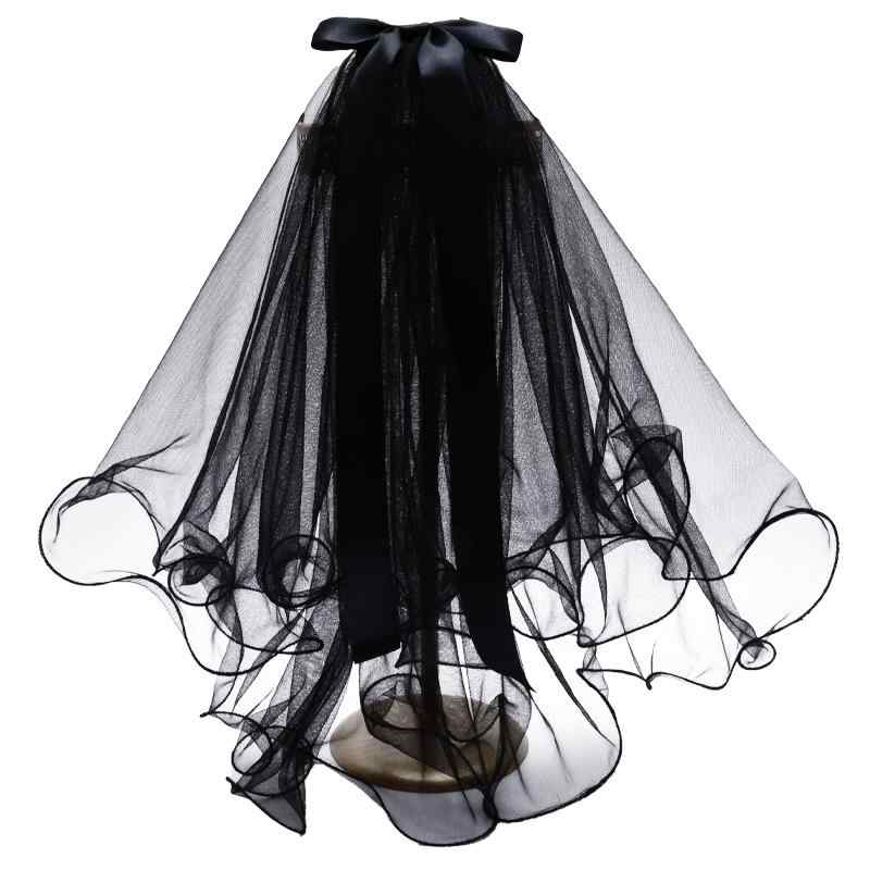 ハロウィン コスプレ 衣装 仮装 ベール イベント パーティー 舞台 小道具 子供 レトロ プリンセス リボ..