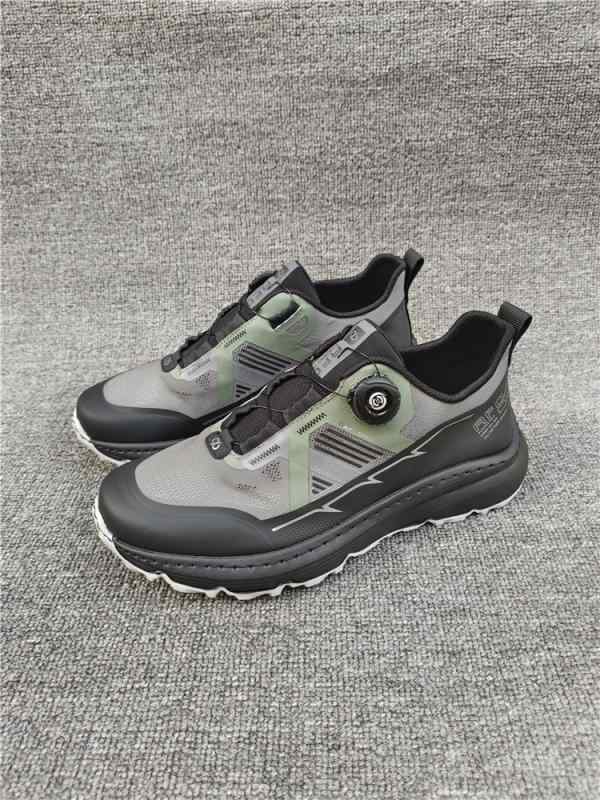 スニーカー メンズ 歩きやすい おしゃれ 春秋 ラウンドトゥ メッシュ 通気性 滑りにくい 快適 登山 アウトドア スポーツ カジュアル 無地 緑