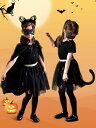 ハロウィン コスプレ 子ども 女の子 衣装 仮装 コスチューム おもしろ かわいい 変装 猫 魔女 マント カチューシャ お面 羽根 なりきり パーティー グッズ イベント ダンス パフォーマンス お遊戯 発表会 演出 舞台 小道具 セット対象性別：女性素材構成: ポリエステル繊維100