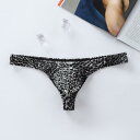 男性 tバック メンズ セット セクシー おしゃれ 下着 ローライズ ヒョウ柄 弾性 タイト 大きいサイズ ビッグポーチ 黒 黄色 茶色 ギフト