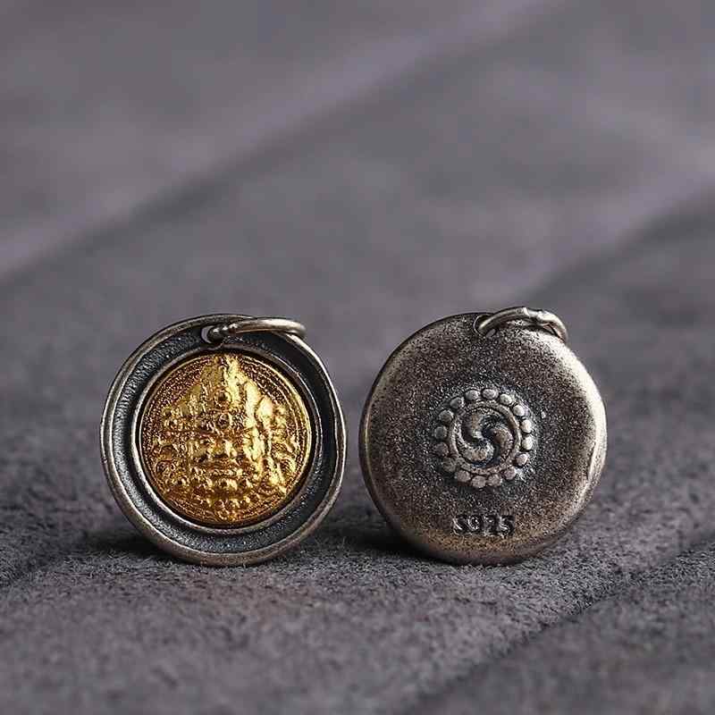 ペンダントトップ アンティーク調 ハンドメイド パーツ チャーム 円形 プレート アクセサリー ネックレ..