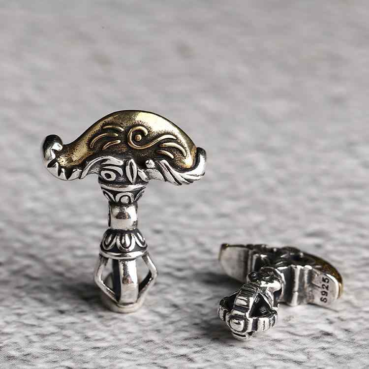 アクセサリー パーツ チベット 民族風 ハンドメイド 手芸 ペンダント 仏珠 ブレスレット キーホルダー チャーム 彫刻 個性的 杵刀