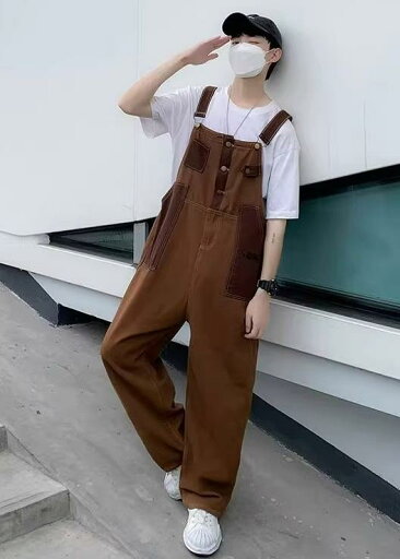 オーバーオール メンズ つなぎ 春秋 アメリカン ヴィンテージ風 サロペット 作業服 ストレート 長ズボン 綿 大きいサイズ 普段着 おしゃれ 茶 オーバーオール メンズ つなぎ 春秋 アメリカン ヴィンテージ風 サロペット 作業服 ストレート 長ズボン 綿 大きいサイズ 普段着 おしゃれ 茶