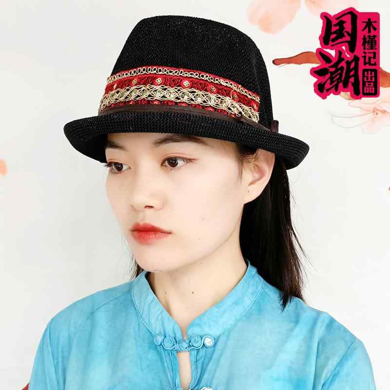 中折れハット レディース おしゃれ 帽子 夏 秋 日焼け防止 通気性 日よけ 刺繍 花 つば 短い ジャズ