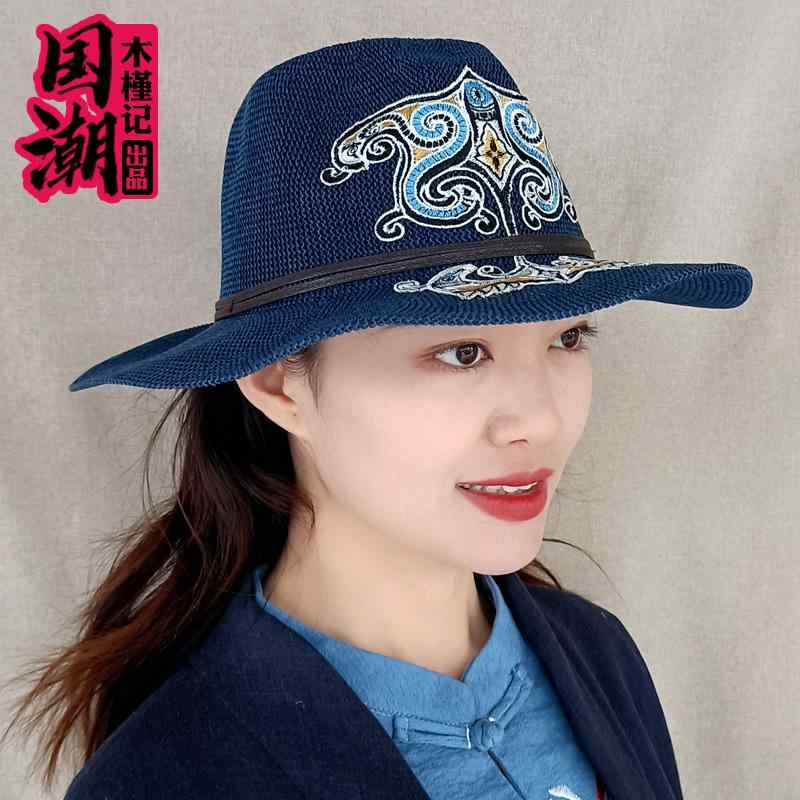 ハット レディース 帽子 おしゃれ エスニック 刺繍 花 通気性 つば広 ビーチ 日焼け防止 ビーチ カジュアル