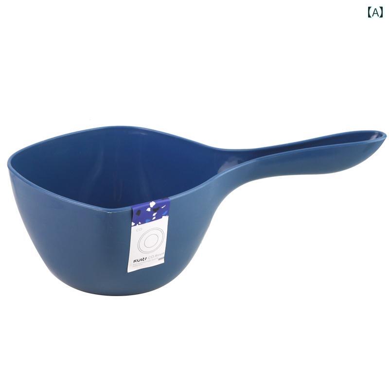 手桶 プラスチック 風呂 北欧 注ぎ口 丈夫 厚手 耐摩耗 大容量 持ちやすい 多用途 ベビー 沐浴 シャンプー キッチン 家庭 シンプル おしゃれ 青 緑 黄色 PP