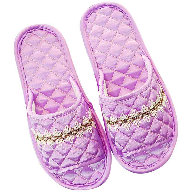 スリッパ 室内 中国 サテン 滑り止め 粒底 静音 メンズ レディース カップル 前あき 通気性 家庭用 リ..