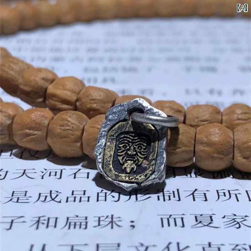 ペンダント トップ メンズ エスニック アクセサリー シルバー925 チベット風 チャーム レトロ 小さめ ハンドメイド DIY ネックレス ブレスレット 装飾品 おしゃれ 誕生日 プレゼント