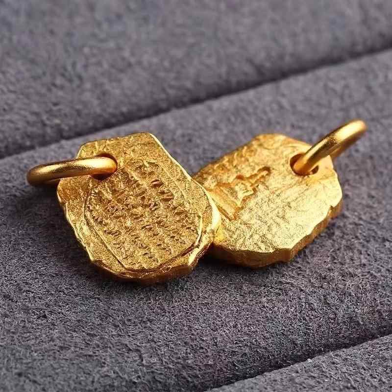 ペンダント トップ メンズ ゴールド メッキ プレート アクセサリー シルバー925 チャーム レトロ 小さ..