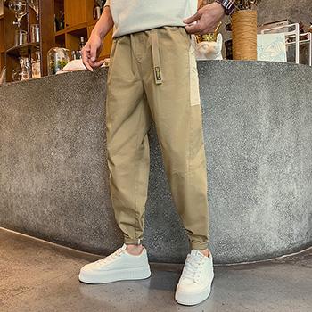 ジョガーパンツ メンズ 春秋 カジュアル 伸縮性 ゆったり ボトムス ズボン 普段着 お出かけ レジャー おしゃれ シンプル レトロ クロッ..