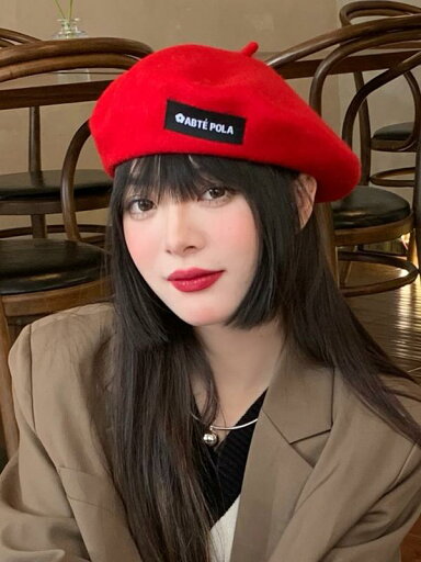 帽子 レディース 秋冬 レトロ ウール ベレー帽 英国風 つばなし ポッチ付き 画家 暖かい フリーサイズ おしゃれ シンプル 無地 お出かけ ショッピング 赤 黒 青 帽子 レディース 秋冬 レトロ ウール ベレー帽 英国風 つばなし ポッチ付き 画家 暖かい フリーサイズ おしゃれ シンプル 無地 お出かけ ショッピング 赤 黒 青