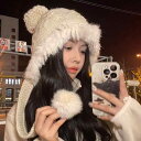 ニット帽 レディース 大人 耳あて かわいい ウール 秋冬 厚手 暖かい 防寒 柔らかい 裏起毛 紐 ファー ふわふわ ポンポン 小顔効果 帽子 小物 カジュアル アウトドア レジャー 旅行 普段使い フリーサイズ 花 カーキ 白 黒(4)
