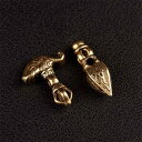 ハンドメイド パーツ 真鍮 チベット レトロ 仏珠 アクセサリー DIY 材料 ブレスレット ネックレス クラフト 装飾用 金剛杖 斧 背雲 チャーム