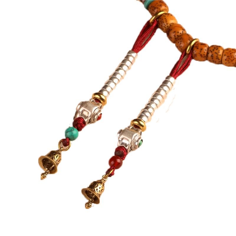 ハンドメイド パーツ ヴィンテージ風 白銅 真鍮 チベット ビーズ アクセサリー ブレスレット DIY 材料 ..