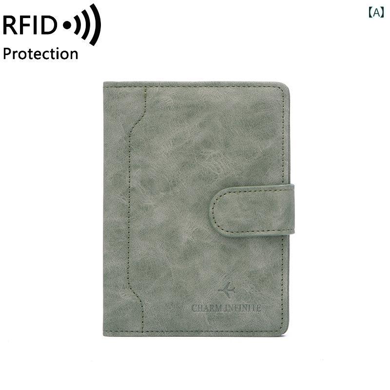 パスポートカバー 革 PUレザー 柔らかい メンズ レディース 大人 旅行 チケットホルダー カードケース ..