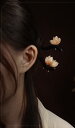 かんざし 一本挿し ナチュラル ヘアアクセサリー レトロ 花 ギフト 箱付き シンプル 華やか アップスタイル 漢服 着物 普段使い 木製 白 ピンク