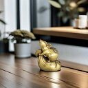 オブジェ インテリア 銅 ネズミ 装飾品 真鍮 干支 袋 リビング 家庭用 オフィス 玄関 卓上 チャイナ風 ギフト 幸運 ゴールド 小さめ リアル