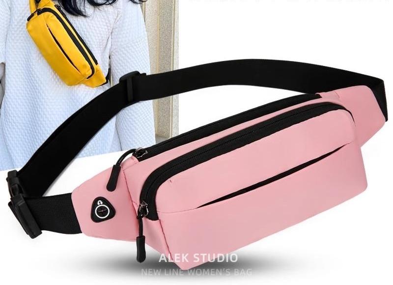 ウエストポーチ レディース 可愛い 韓国 シンプル ランニング スポーツ 小さめ 防水 フィットネス 旅行 シリコン カジュアル 通気性 普段使い 黒 ピンク 黄色(4.0)