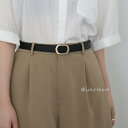 ベルト レディースおしゃれ 穴なし 装飾 ジーンズ 黒 薄手 レトロ 学生 メンズ カジュアル シンプル 無地 通勤 通学 茶色