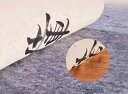 書道 下敷き フェルト 厚手 筆 練習 マット 布 絵画 パッド 小さめ ファイバー 柔らかい 普段使い シンプル 無地 グレー 黒 白 汚れ防止 吸収 滑らか