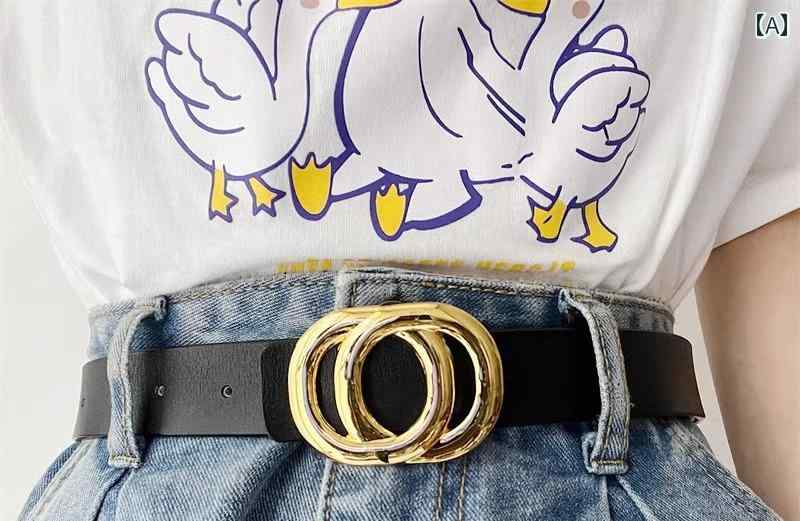 ベルト レディース レザー アクセサリー 装飾 小物 ワンポイント ジーンズ スカート パンツ シンプル ..