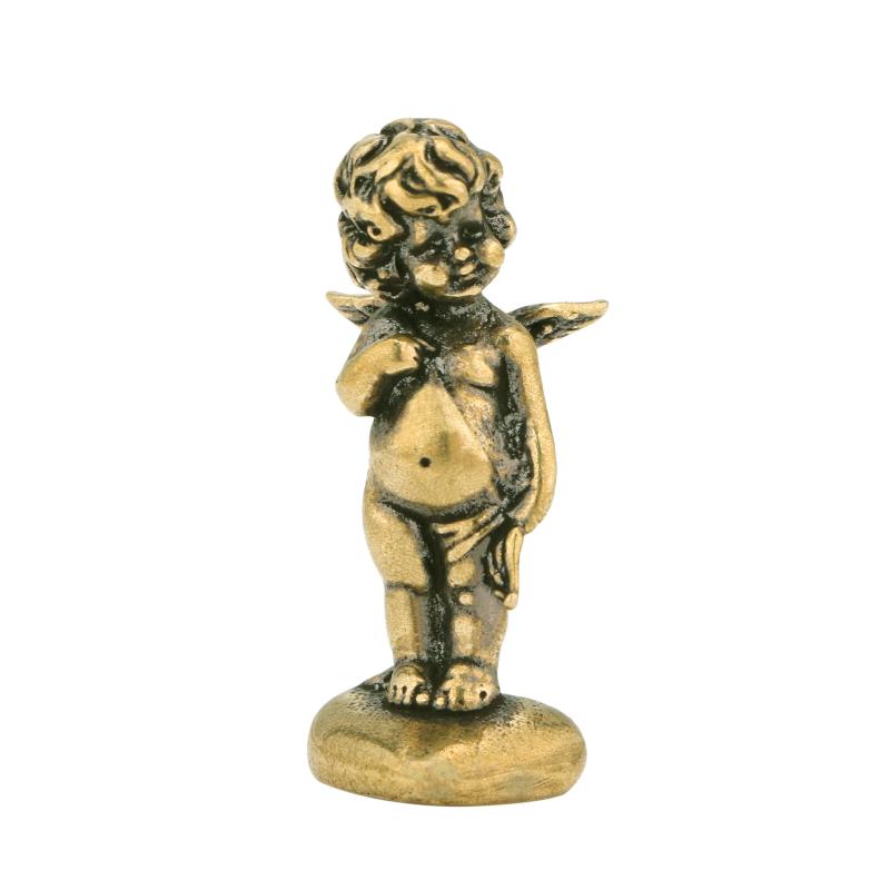 真鍮 置物 キューピッド 天使 装飾 アンティーク調 子供 大人 ブロンズ 工芸品 コレクション 小さい オシャレ プレゼント 玄関 部屋 インテリア