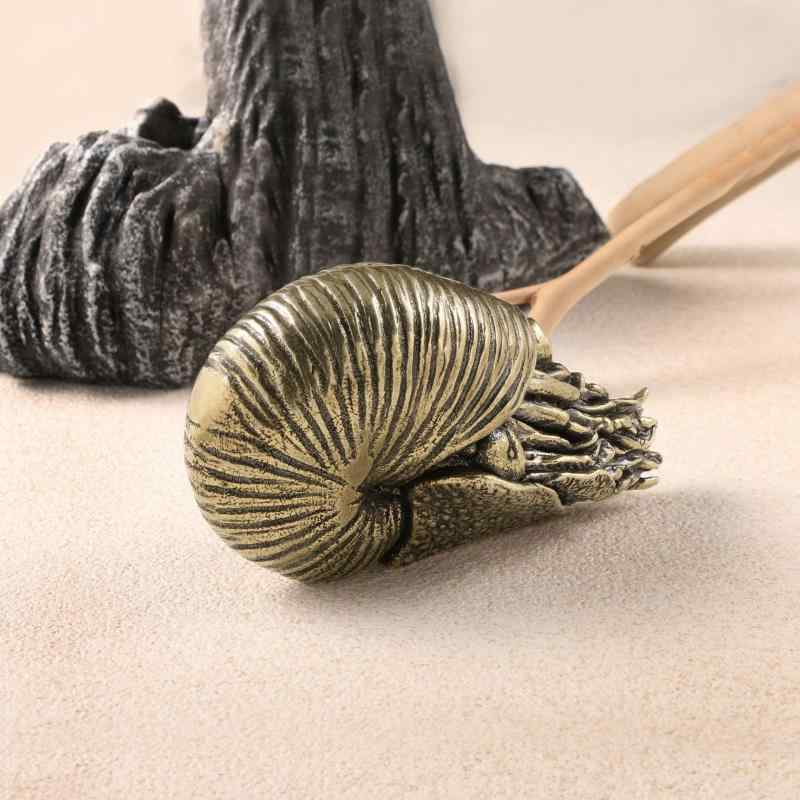 樱 - インテリア オブジェ 置物 真鍮 オウムガイ 卓上 装飾 工芸品 雑貨 コレクション アンティーク調 リアル 先史時代 海洋生物 フィギュア おしゃれ ギフト