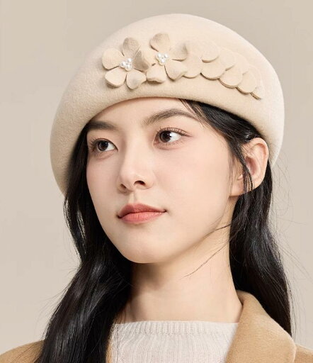ベレー帽 レディース 帽子 おしゃれ 秋冬 大人 ウール 女性 レトロ ギフト 小顔効果 韓国 画家 花 可愛い ベレー帽 レディース 帽子 おしゃれ 秋冬 大人 ウール 女性 レトロ ギフト 小顔効果 韓国 画家 花 可愛い