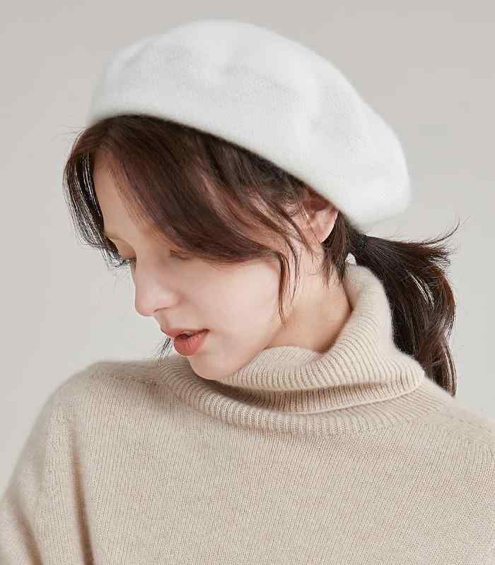 ベレー帽 ニット レディース 秋冬 おしゃれ シンプル 防寒 暖かい 帽子 プレゼント ウール 女性 韓国 多用途 厚手 英国 女性