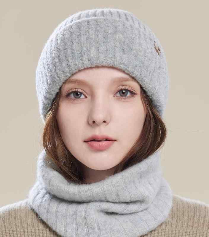 ニット帽 レディース 秋冬 おしゃれ シンプル 防寒 暖かい 帽子 プレゼント ウール 冬 女性 多用途 厚手 小顔効果