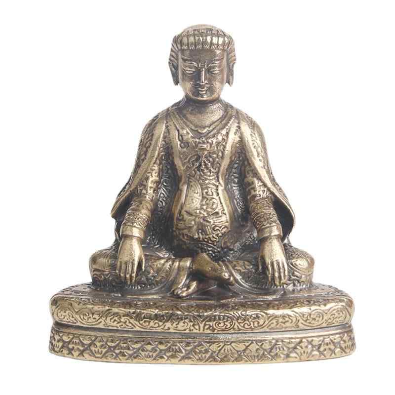 其它 - インテリア オブジェ 置物 雑貨 真鍮 仏陀 大仏 神 仏像 釈迦 装飾 コレクション 銅 飾り リビング デスク 工芸品 アンティーク調 シンプル エスニック 卓上 おしゃれ 小さい