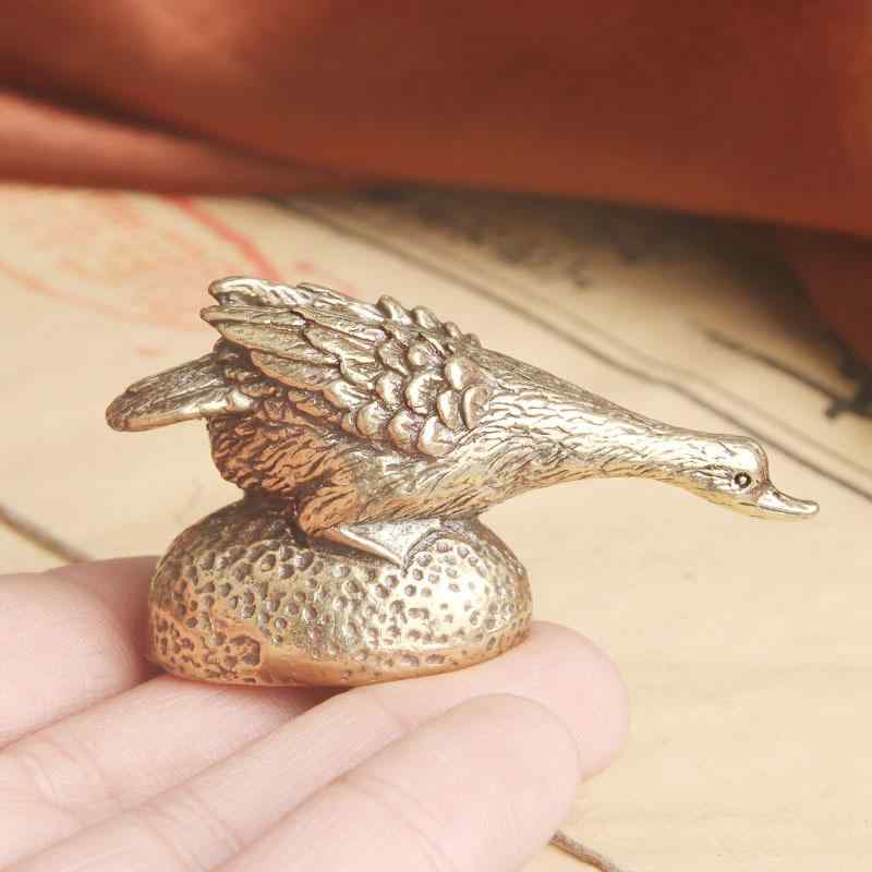 スワン 白鳥 金属 真鍮 置物 小物入れ swan アンティーク雑貨