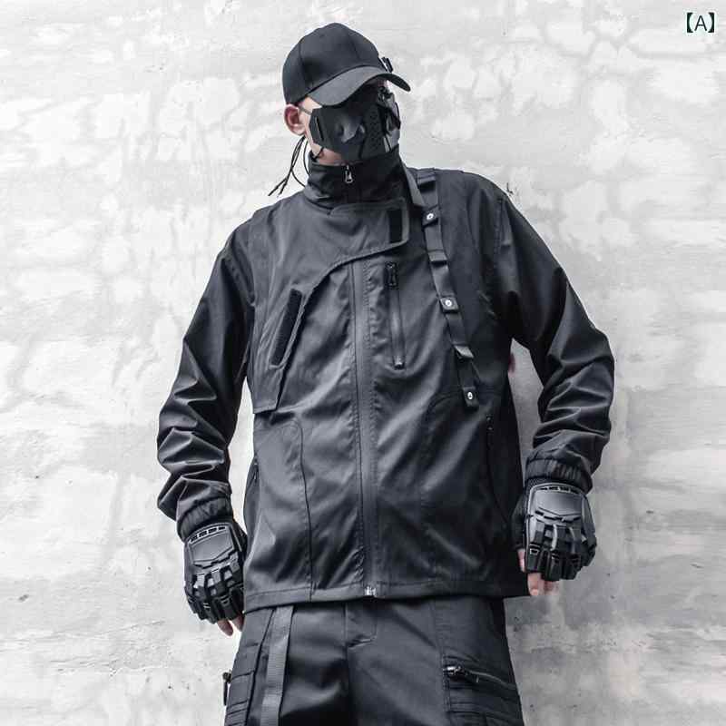 タクティカルベスト ポケット サバゲー メンズ おしゃれ カジュアル ニッチ アメリカン アウトドア 春秋 スポーツ ジャケット ルーズ カジュアル チョッキ