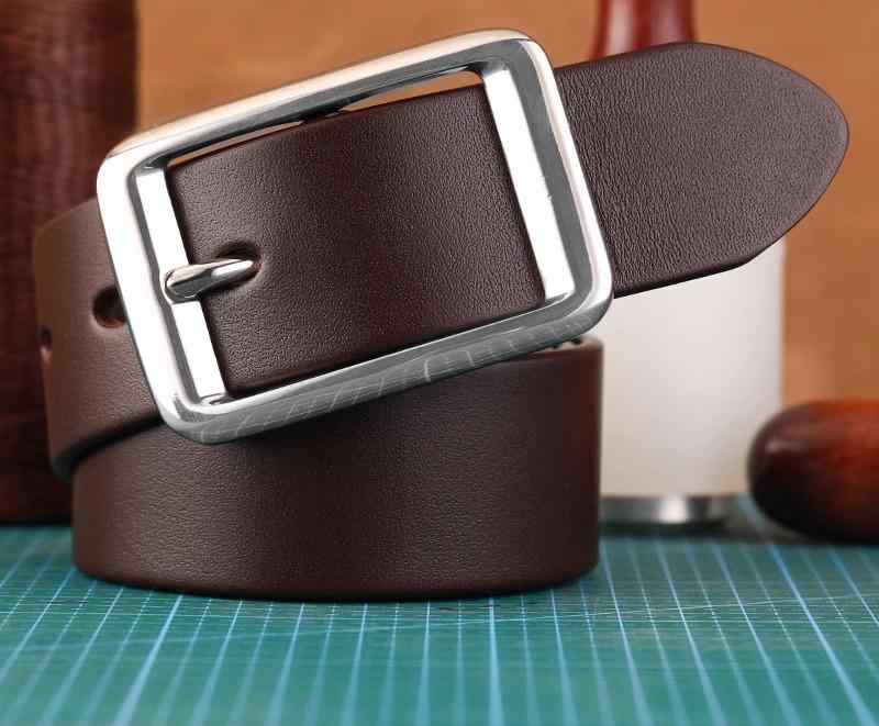 ベルト メンズ 革 真鍮 ピンバックル レザー 滑らか 柔らかい ウエストバンド 引き締め カジュアル デニムパンツ スラックス シンプル 上品 黒 茶