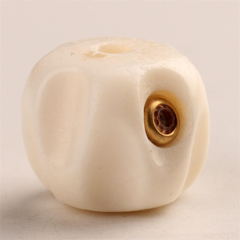 ハンドメイド アクセサリーパーツ diy 手作り ビーズ 手芸 ブレスレット 凸凹 スペーサー 1個 枝角 鹿 カービング チベット 風
