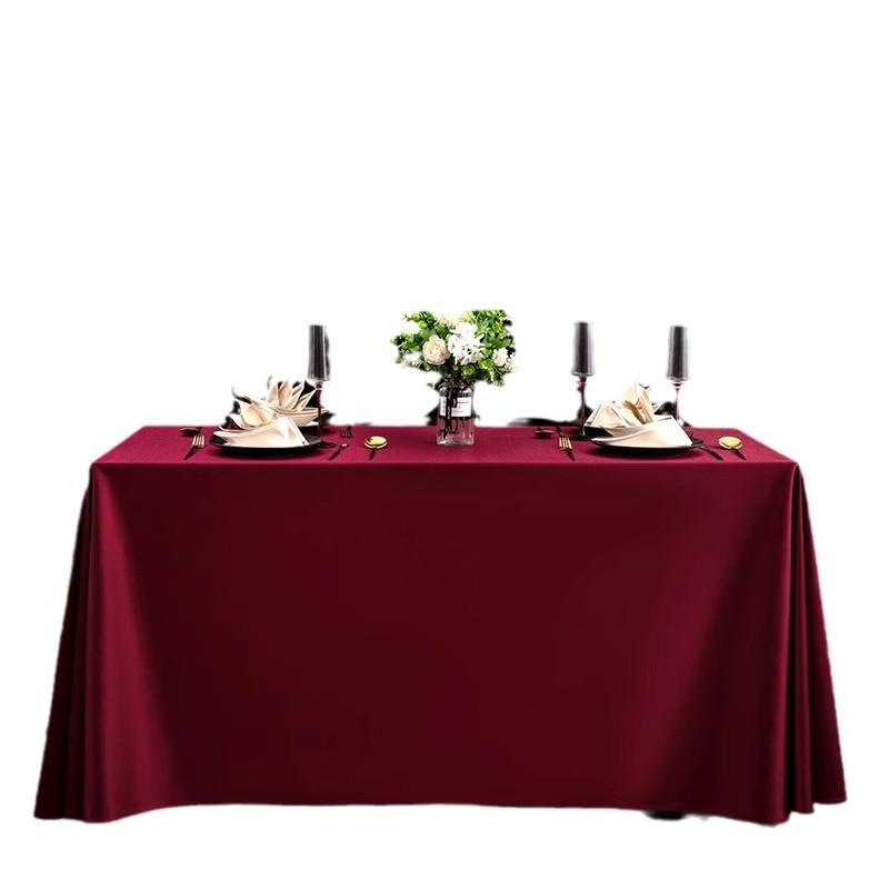 テーブルクロス 長方形 サテン 赤 ホワイト ゴールド 会議室 ホテル 結婚式 防水 汚れに強い 耐熱 厚手..