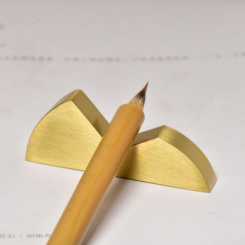 格安SALEスタート！ 山羊 文房具 書道具 筆入 筆置き 文鎮 瑞獣筆棚 銅製 羊頭亀身 工芸品